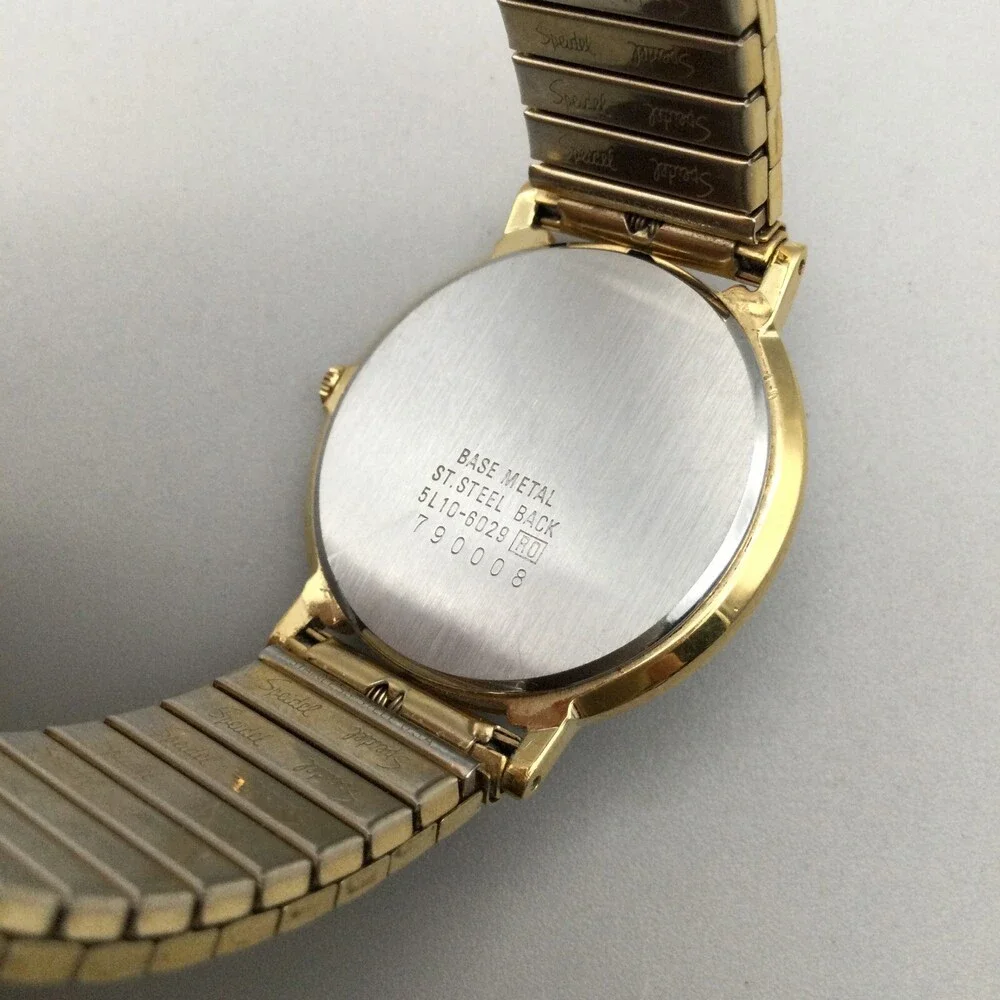 Vtg Seiko Lassale Watch Women 31mm 5L10-6029 Gold Tone Stretch Band New Battery - Picture 10 of 14